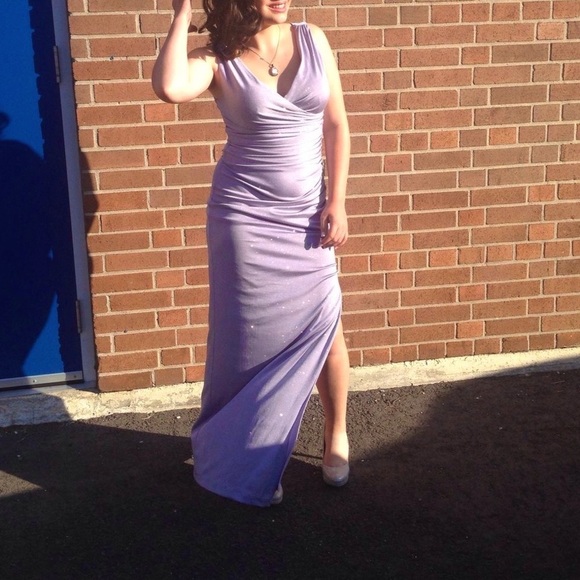 Lavender Sparkly Night Gown from La Chateau - Small - Picture 2 of 4